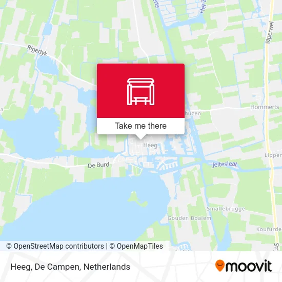 Heeg, De Campen map