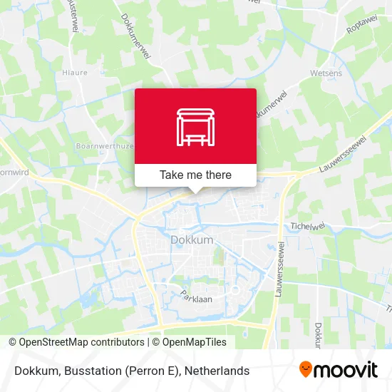 Dokkum, Busstation (Perron E) map