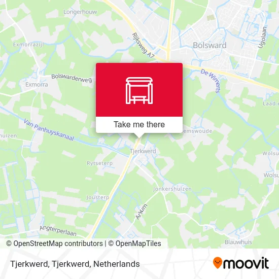 Tjerkwerd, Tjerkwerd Karte