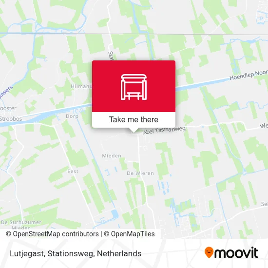 Lutjegast, Stationsweg map