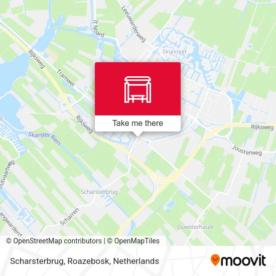 Scharsterbrug, Roazebosk map