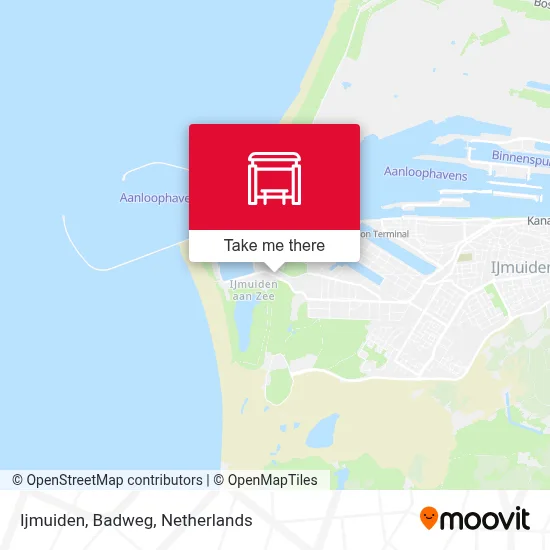 Ijmuiden, Badweg Karte