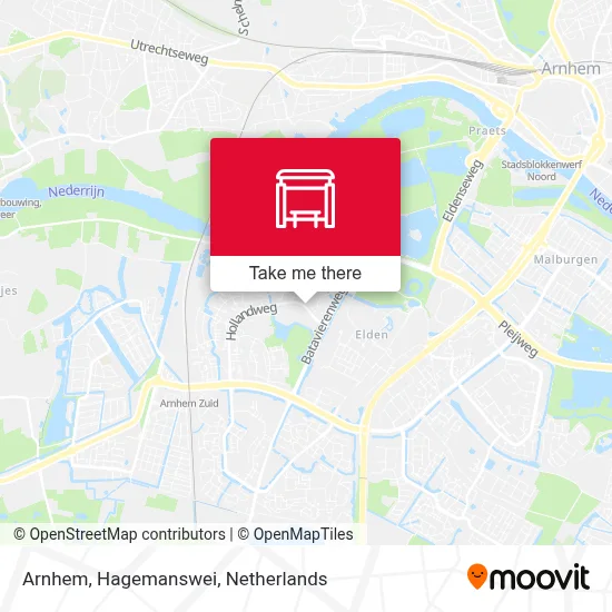 Arnhem, Hagemanswei map