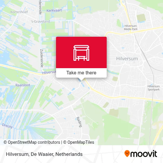 Hilversum, De Waaier Karte