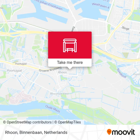 Rhoon, Binnenbaan map