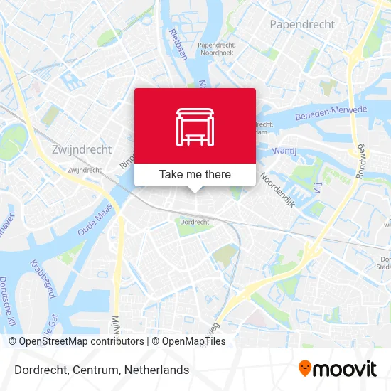 Dordrecht, Centrum map