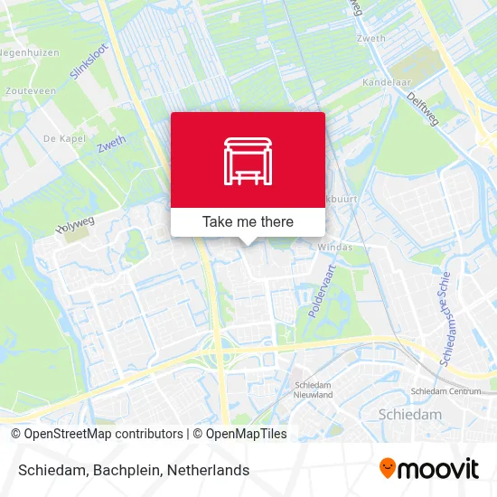 Schiedam, Bachplein map