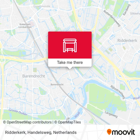 Ridderkerk, Handelsweg map