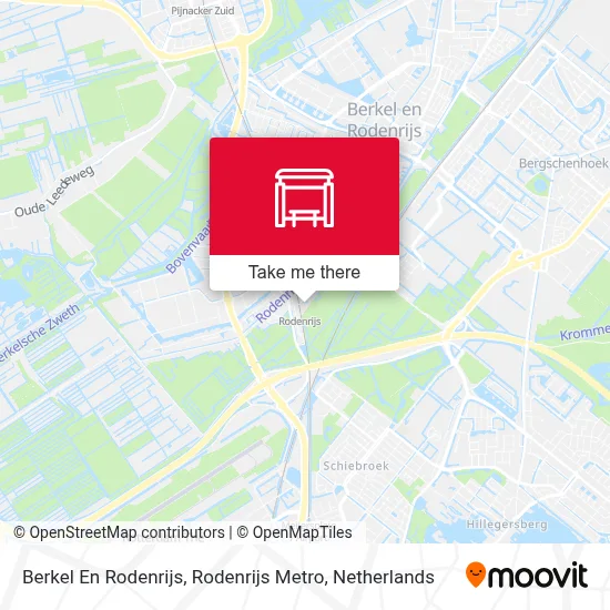 Berkel En Rodenrijs, Rodenrijs Metro Karte