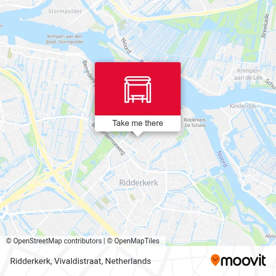 Ridderkerk, Vivaldistraat map