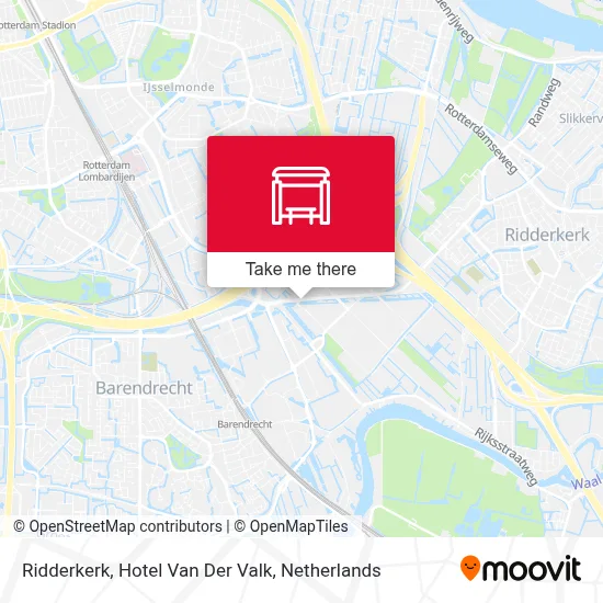 Ridderkerk, Hotel Van Der Valk map