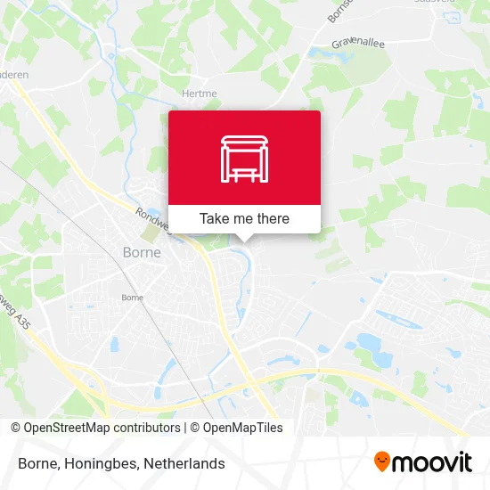 Borne, Honingbes Karte