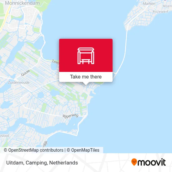 Uitdam, Camping map