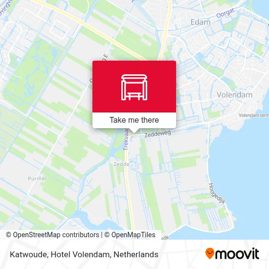Katwoude, Hotel Volendam Karte