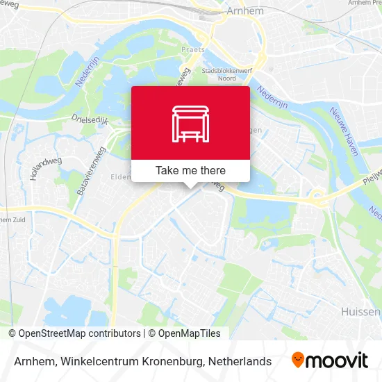 Arnhem, Winkelcentrum Kronenburg map