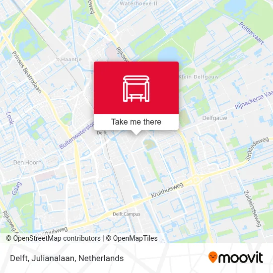 Delft, Julianalaan map