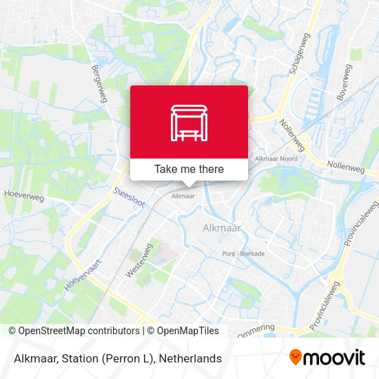 Alkmaar, Station (Perron L) map