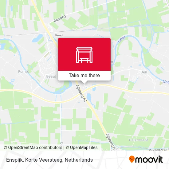 Enspijk, Korte Veersteeg map