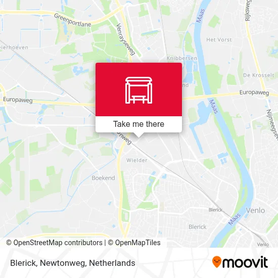 Blerick, Newtonweg map