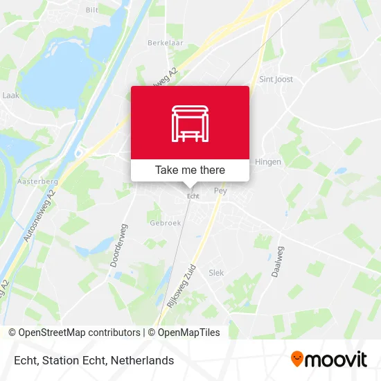 Echt, Station Echt map