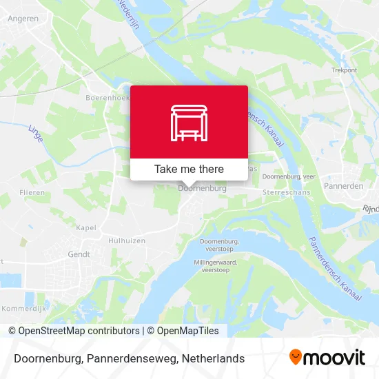 Doornenburg, Pannerdenseweg Karte