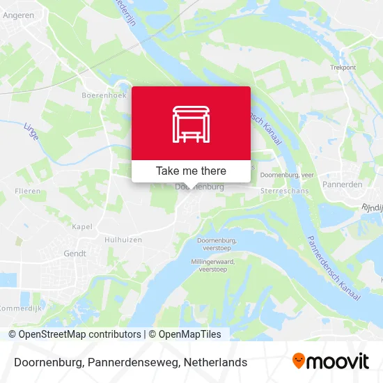 Doornenburg, Pannerdenseweg Karte