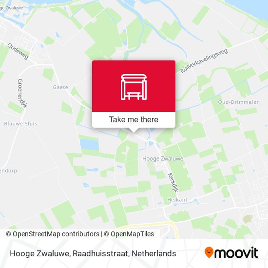 Hooge Zwaluwe, Raadhuisstraat map