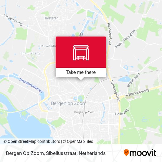 Bergen Op Zoom, Sibeliusstraat map