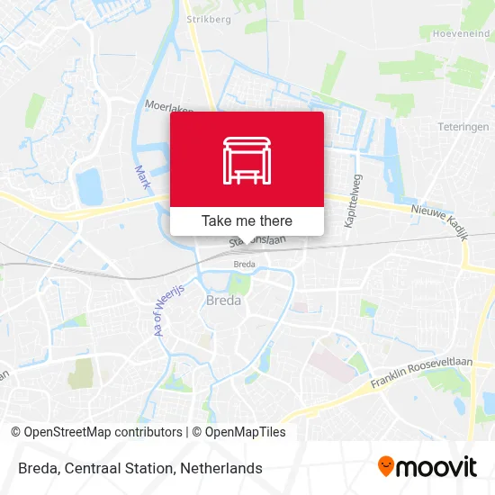 Breda, Centraal Station map