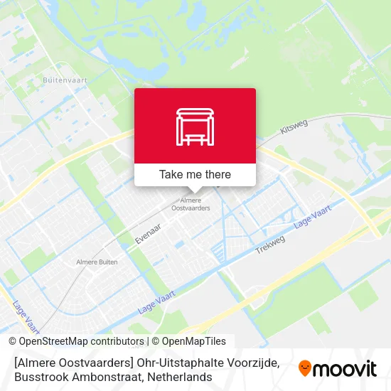 [Almere Oostvaarders] Ohr-Uitstaphalte Voorzijde, Busstrook Ambonstraat map