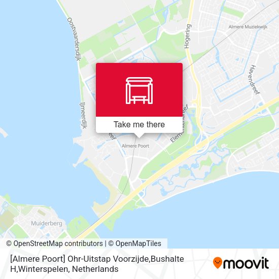 [Almere Poort] Ohr-Uitstap Voorzijde,Bushalte H,Winterspelen map