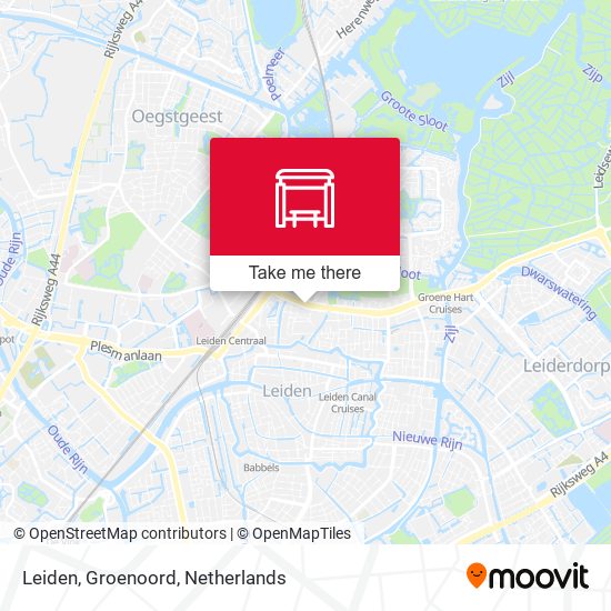 Leiden, Groenoord Karte