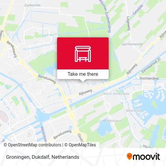 Groningen, Dukdalf Karte