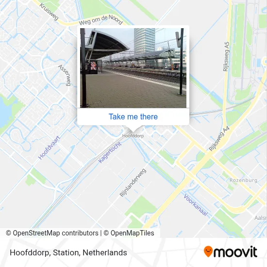 Hoofddorp, Station Karte