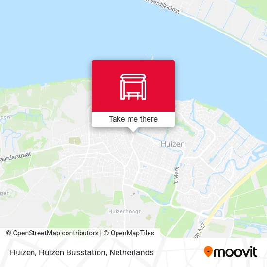 Huizen, Huizen Busstation map