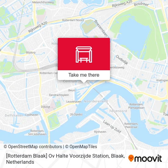 [Rotterdam Blaak] Ov Halte Voorzijde Station, Blaak map