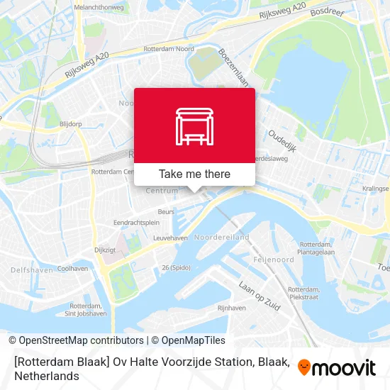 [Rotterdam Blaak] Ov Halte Voorzijde Station, Blaak map