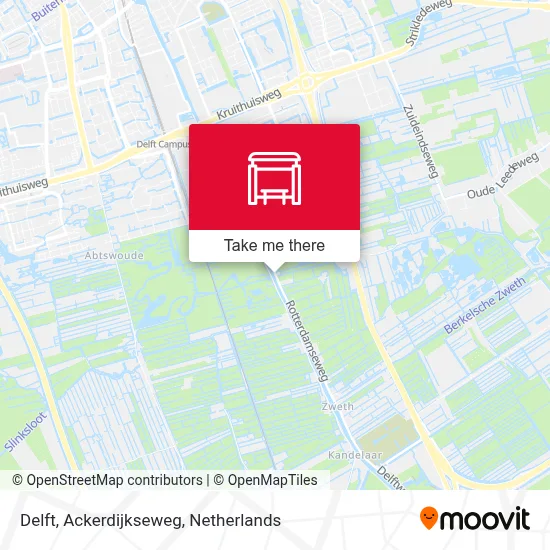 Delft, Ackerdijkseweg Karte