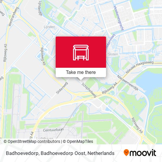 Badhoevedorp, Badhoevedorp Oost map