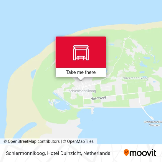 Schiermonnikoog, Hotel Duinzicht Karte