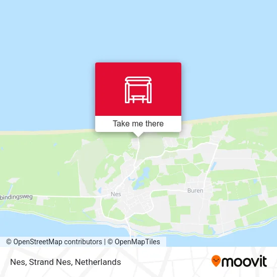 Nes, Strand Nes map