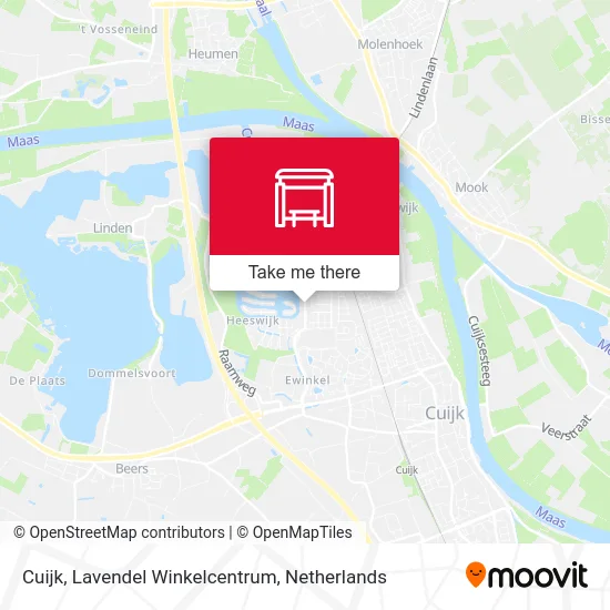 Cuijk, Lavendel Winkelcentrum map