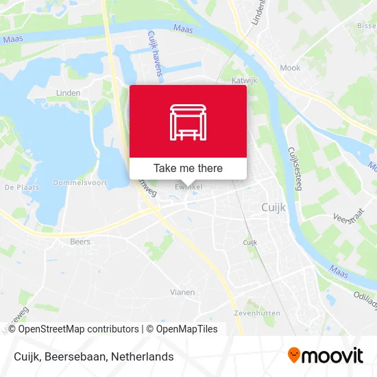 Cuijk, Beersebaan map