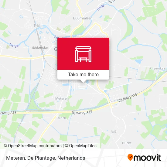 Meteren, De Plantage map
