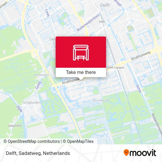 Delft, Sadatweg Karte