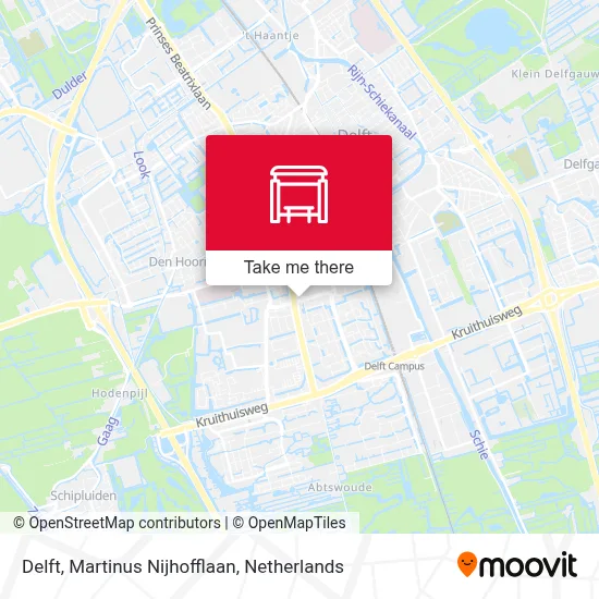 Delft, Martinus Nijhofflaan map