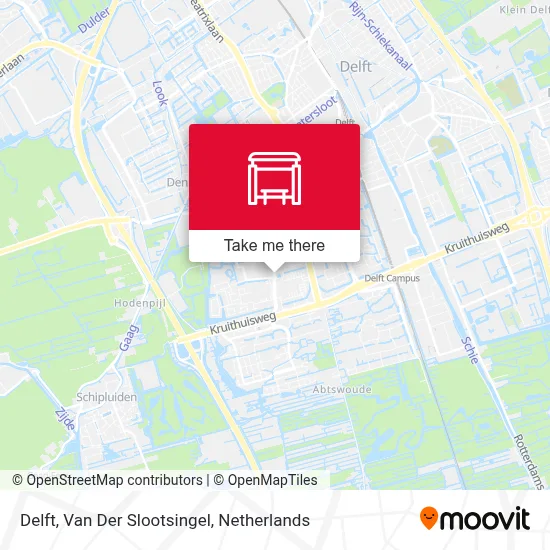 Delft, Van Der Slootsingel Karte