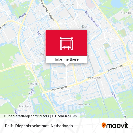 Delft, Diepenbrockstraat map