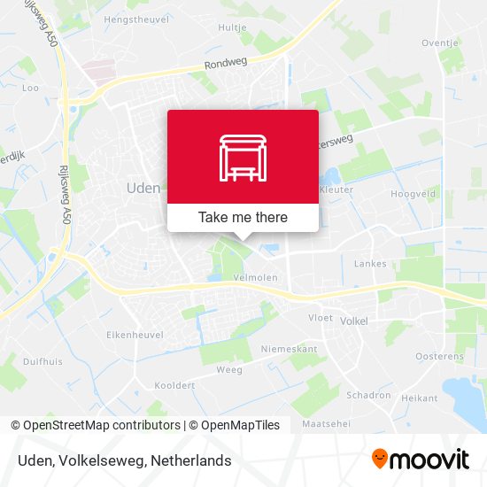 Uden, Volkelseweg map