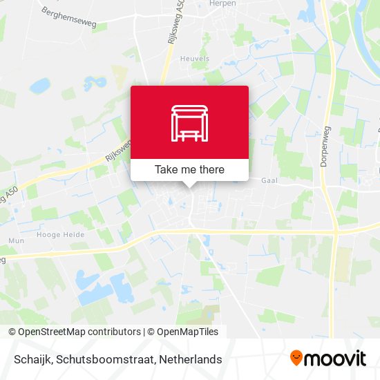 Schaijk, Schutsboomstraat map